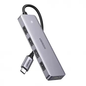 UGREEN Hub USB 3.0 4 porte con cavo 1m - nero (CM219)