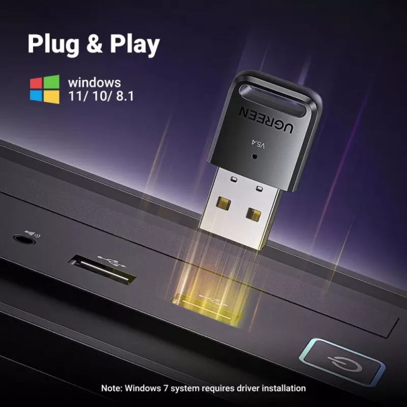 UGREEN Adattatore USB Bluetooth 5.4 - CM748 Nero