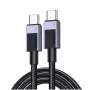 UGREEN Cavo dati USB-C 2.0 connettore maschio a USB-C 2.0 connettore maschio 5A 1M (45063) nero