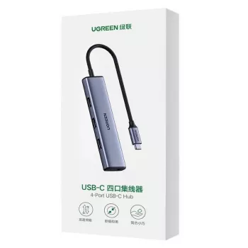 UGREEN Hub USB-C 4 porte USB 3.2 Gen 1 Argento