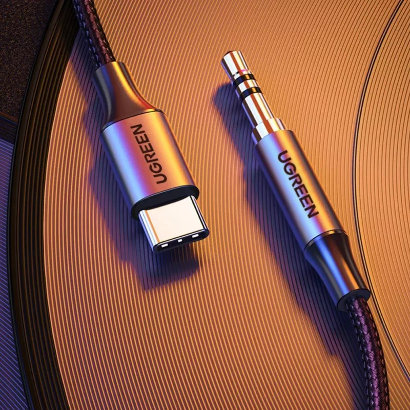 UGREEN Cavo da USB-C a 3,5 mm 1 m grigio (AV143)