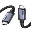 UGREEN Cavo USB4 USB-C a USB-C 240W 40Gbps 16K@60Hz 80Gbps compatibile Thunderbolt 4 1m nylon intrecciato
