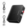 UGREEN 55545 Ricevitore audio Bluetooth 6.0 LDAC Hi-Res con uscita AUX da 3,5 mm e 2x RCA, nero