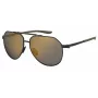 Occhiali da sole uomo Under Armour Honcho 3.0 UAHONCHOG3OLG nero opaco/grigio 60/17/140 mm