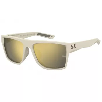 Under Armour Launch occhiali da sole uomo - montatura nero opaco, lenti grigio fumo - larghezza lente 57 mm