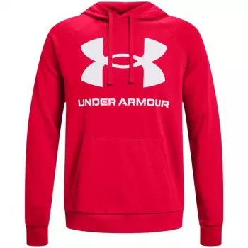 Under Armour felpa con cappuccio Rival Fleece Big Logo uomo rosso