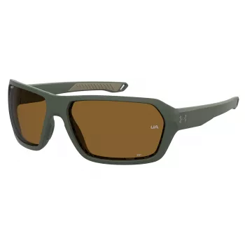 Under Armour UA-RECON-DLD Occhiali da sole sportivi uomo polarizzati - nero opaco/grigio - 64/15/125 mm