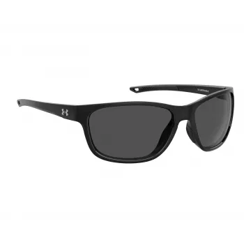 Under Armour UABATTLEO807 Occhiali da sole sportivi uomo - montatura nero opaco, lenti grigie, 65 mm