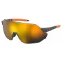Under Armour UAHALFTIMEF2M Occhiali da sole unisex - montatura nera, lenti grigie, larghezza lente 65 mm, lunghezza asta 120 mm
