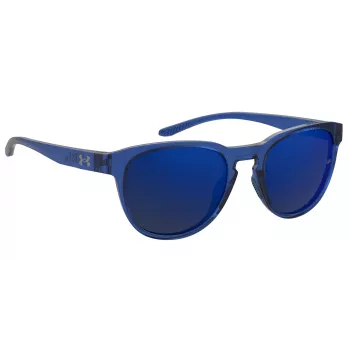 Under Armour Unisex UASKYLAROXZF3 Occhiali da sole - Montatura satin black, lenti grigie polarizzate, 53/17/140 mm