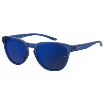 Under Armour Unisex UASKYLAROXZF3 Occhiali da sole - Montatura satin black, lenti grigie polarizzate, 53/17/140 mm