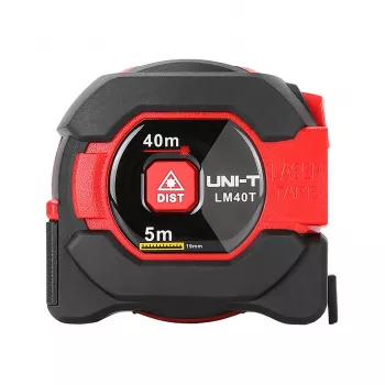 UNI-T LM-40T telemetro laser portata 40m, precisione ±2mm, IP54, LCD retroilluminato, area/volume/pitagora, 20 registrazioni