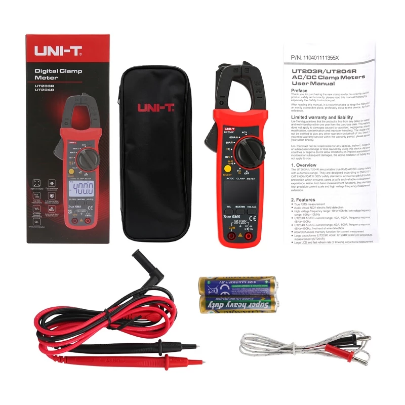 Uni-T UT204R Pinza amperometrica digitale