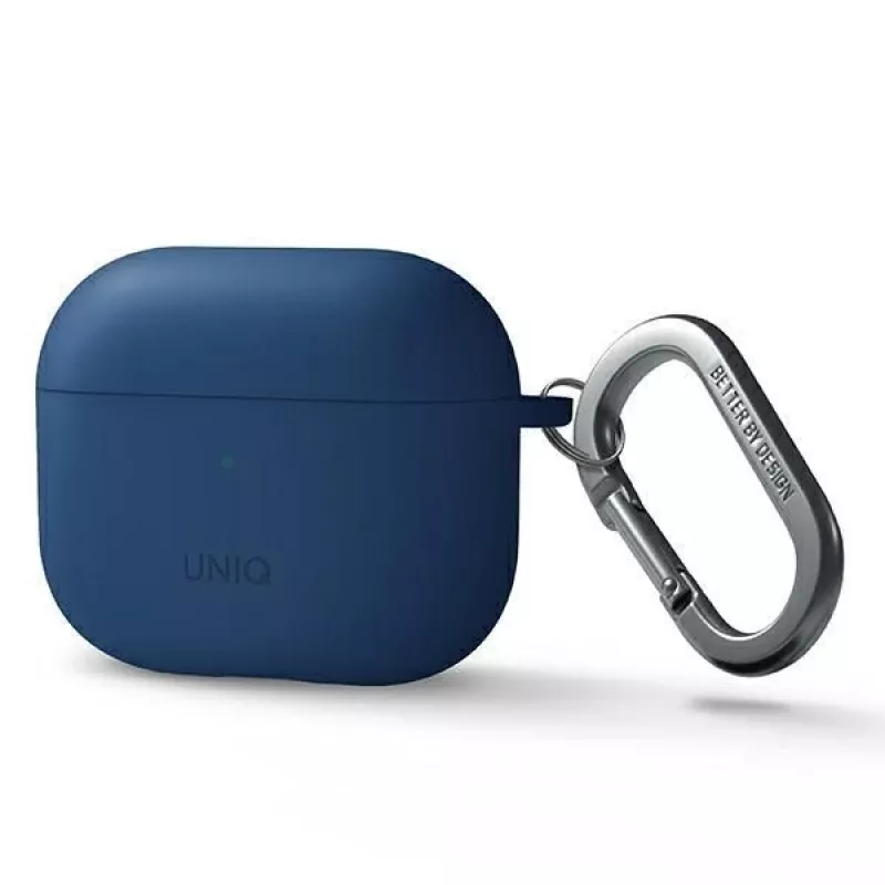 UNIQ Nexo Case per AirPods 3 + Ear Hooks Silicone - blu