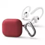 Uniq Nexo custodia per AirPods 3 + ganci in silicone per orecchie - rosso