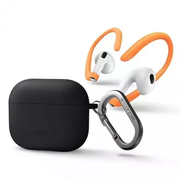 UNIQ Nexo custodia per AirPods 3 con ear hook in silicone - grigio