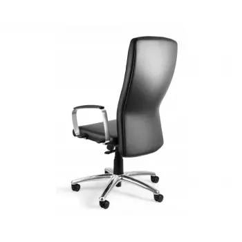 UNIQUE Adella C239 sedia da ufficio, vera pelle HL-4, nera