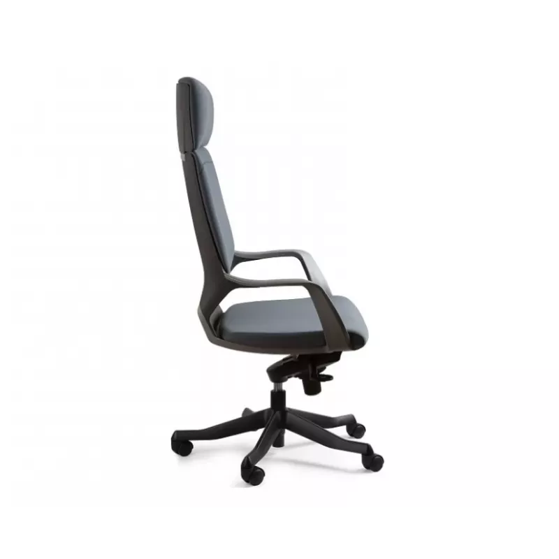 UNIQUE Apollo BL417 Sedia da ufficio – Grigio ardesia/Nero