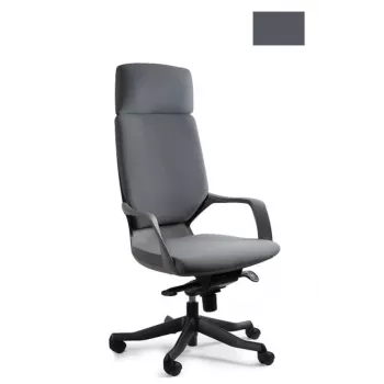 UNIQUE Apollo BL417 Sedia da ufficio – Grigio ardesia/Nero