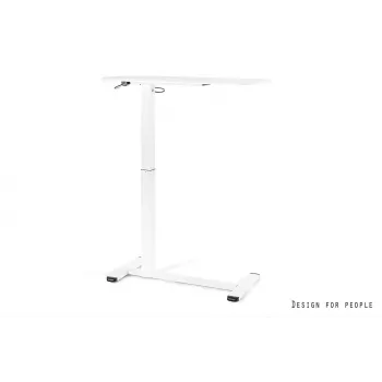 UNIQUE LAPTOP DESK Bianco - Scrivania mobile regolabile in altezza con ruote