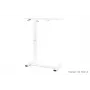 UNIQUE LAPTOP DESK Bianco - Scrivania mobile regolabile in altezza con ruote