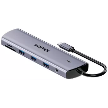 Unitek Hub USB 3.0 4 porte con cavo 30cm, grigio
