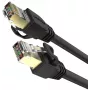 UNITEK cavo patch Ethernet Cat.7 SSTP RJ45, 0,5 m, grigio, 10 Gbit/s, 600 MHz, dorato