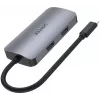 Unitek D1051A hub USB-C con 1x USB 3.0, VGA, 2x HDMI, Power Delivery e MST