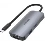 Unitek D1051A hub USB-C con 1x USB 3.0, VGA, 2x HDMI, Power Delivery e MST