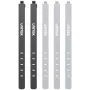 UNITEK FlexiTie Set di fascette in silicone per cavi, nero/grigio