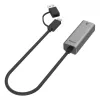 UNITEK Adattatore USB-A/C 3.1 Gen 1 a RJ45 2.5 Gigabit Ethernet U1313C