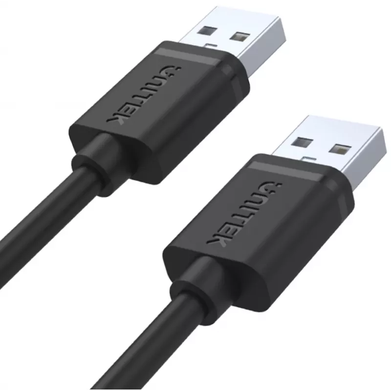 UNITEK Y-C442GBK Cavo USB 2.0 Type-A maschio su Type-A maschio 1,5 m nero