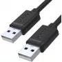 UNITEK Y-C442GBK Cavo USB 2.0 Type-A maschio su Type-A maschio 1,5 m nero