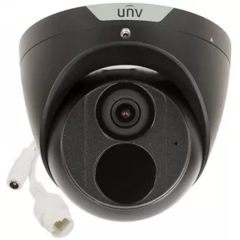 UNIVIEW IPC3614SS-ADF28KM-I0-BLACK Telecamera IP Dome IR 4MP, 2,8mm, Nero