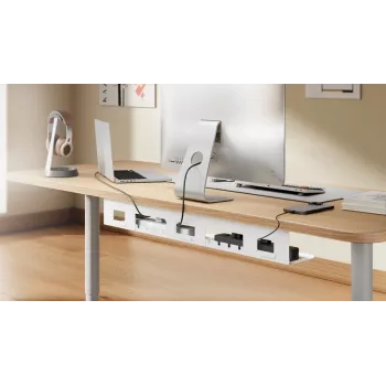 UP UP W-2-31-11CC canalina per gestione cavi, 800x140x100, bianco
