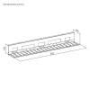 UP UP W-2-31-11CC canalina per gestione cavi, 800x140x100, bianco