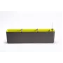 URBALIVE BERBERIS fioriera rettangolare ad autoirrigazione 80 x 20 cm, grigio-marrone