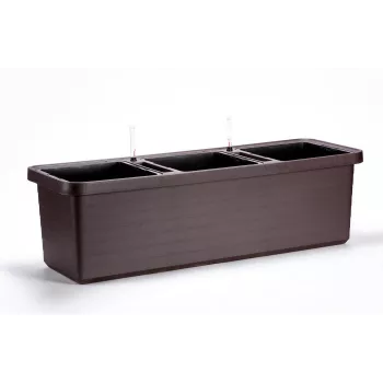URBALIVE BERBERIS TRIO Fioriera ad Autoannaffiatura 117 x 39 cm, Marrone
