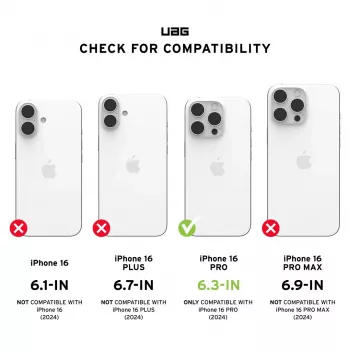 Urban Armor Gear Essential Armor Custodia per smartphone 6,3 pollici, nero