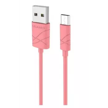 USAMS US-SJ039 U-Gee Pro cavo dati e ricarica rapida 2A universale PVC Micro USB a USB 1m rosso