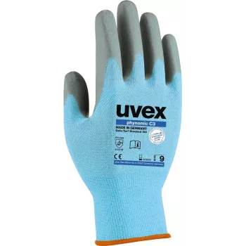 Uvex 60080 Guanti di sicurezza taglia 12 blu/grigio rivestimento in schiuma Aqua-Polymer 6008012