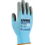 Uvex 60080 Guanti di sicurezza taglia 12 blu/grigio rivestimento in schiuma Aqua-Polymer 6008012