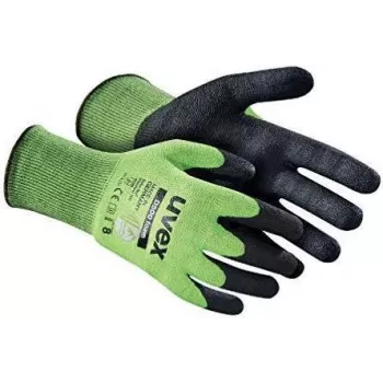 Uvex 6060408 Guanti protettivi da lavoro, grigio/antracite, taglia 8 (M/L), classe di protezione taglio C