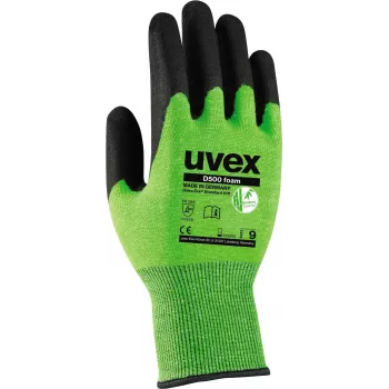 Uvex D500 guanti antitaglio in schiuma, taglia 9 (L), grigio/antracite 6060409