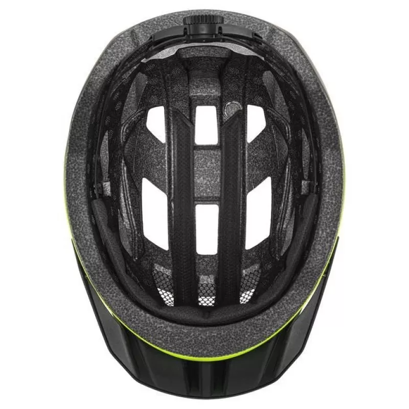 UVEX I-vo 2 casco da bici 56-60 cm, giallo neon/nero opaco