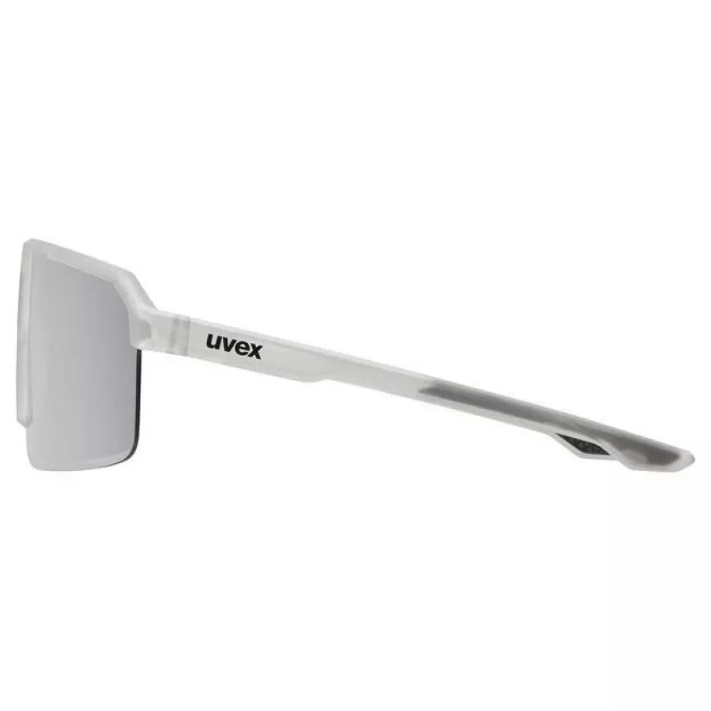 Uvex Ramp Occhiali da sole - montatura opaca grigia, lente specchio argento