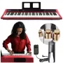 V-TONE BL-190 pianoforte digitale portatile 88 tasti con meccanica a martelletti pesati, nero