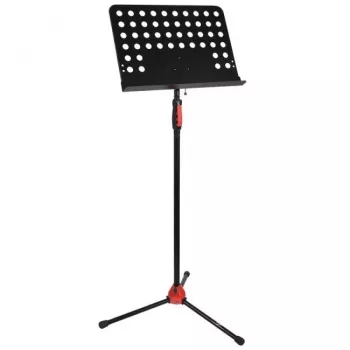 V-TONE DELUXE P1 Leggio regolabile per testi e spartiti, treppiede pieghevole con custodia, nero