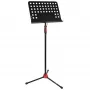 V-TONE DELUXE P1 Leggio regolabile per testi e spartiti, treppiede pieghevole con custodia, nero