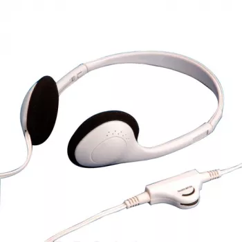 VALUE 15.99.1316 Cuffie stereo on-ear con filo e controllo del volume, grigio